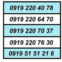 خطوط رند 0919|سیم‌کارت|تهران, اکباتان|دیوار