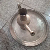 آفتابه و سینی قدیمی تمام مس عتیقه