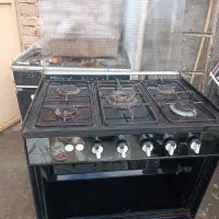 گاز . سینک ظرفشویی.