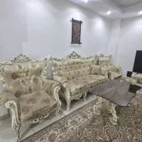 مبلمان استیل ۹ نفره|مبلمان خانگی و میز عسلی|کرج, باغستان|دیوار