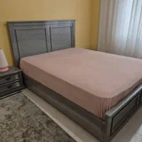 تخت خواب دونفره بدون تشک|تخت و سرویس خواب|کرج, کارخانه قند|دیوار