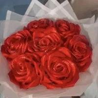 گل های روابانی مخصوص کادو‌و‌تولد|گل مصنوعی|یاسوج, |دیوار