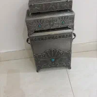 ست ۳تیکه سطل اشغال و جا قاشقی و جا دستمالی