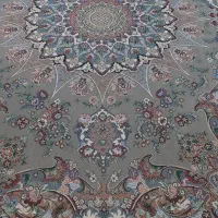 ۲ تا رو فرشی ست ۶ متری طوسی رنگ