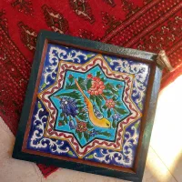 سینی تک نفره سرامیکی چوبی