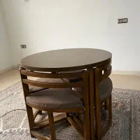 میز نهار خوری کم جا ۴ نفره