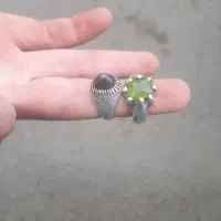 انگشتر زبرجد باباقوری وزن۱۷.۸گرم