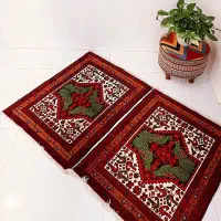 قالیچه دستباف فرش دستباف پشتی قاسم آباد