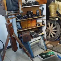 مجموعه کامل دوربین عکاسی آنالوگ قدیمی