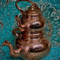 کتری قوری مسی