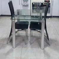 میز غذاخوری شیشه ای
