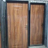 درب اتاق خواب در چوبی دراتاقی در سرویسی چوبی