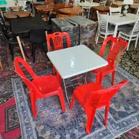 میز و صندلی چهار نفره پلاستیکی باضمانت (تک وعمده)|میز و صندلی غذاخوری|شیراز, وزیرآباد|دیوار
