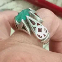 انگشتر دست ساز زمرد پنجشیر کلکسیونی افغان|جواهرات|ورامین, ورامین|دیوار