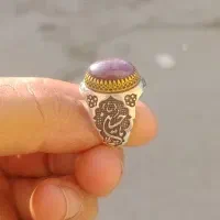 انگشتر دراگون یاقوت تاج برنجی