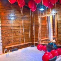 اجاره کلبه سویسی جکوزی جنگلی وسط نجگل|اجارهٔ کوتاهمدت ویلا و باغ|کلارآباد, |دیوار