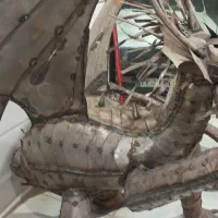 مجسمه دستساز اژدها/کافه/رستوران/بوم گردی|مجسمه، تندیس، ماکت|بجنورد, |دیوار