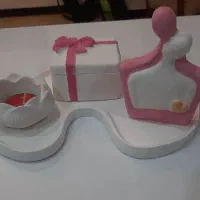 ست دکوری سینی ال و جاجواهراتی پاپیون
