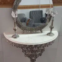 آیینه وشمعدان آلمینیوم خشکه