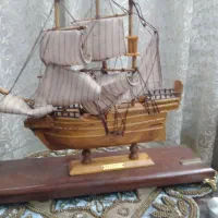 کشتی چوبی تزئینی