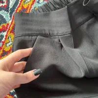 شلوار مام فیت پارچه ای