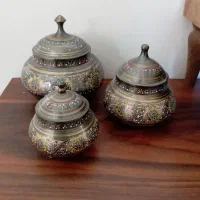 قندان یا نقل خوری برنز هندی