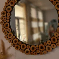 آینه سایز بزرگ کار هنری فوق العاده زیبا وبا دوام