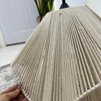 لوستر لاله دوطبقه (دستباف)با نخ مکرومه|لوستر و چراغ آویز|شیراز, فرگاز|دیوار