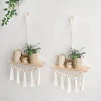 شلف های مکرومه|کتابخانه، شلف، قفسه‌های دیواری|بروجرد, |دیوار