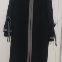 مانتو سایز بزرگ 50 مشکی زاغ