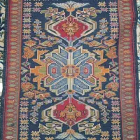 قالیچه دست باف قدیمی|فرش|اصفهان, باغ دریاچه|دیوار