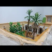 ماکت خانه قدیمی و چراغ نفتی|مجسمه، تندیس، ماکت|بندرعباس, |دیوار