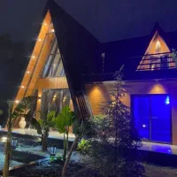 اجاره کلبه سویسی استخر جنگلی در عباس آباد