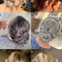 آموزش شنیون و زلف