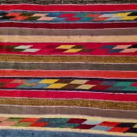 گلیم سنتی قدیمی دوتا|گلیم، جاجیم، گبه|ساوه, |دیوار