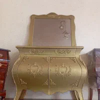 کنسول خمره ای طلایی درپخش مبل عالی قاپو