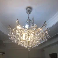 لوستر کریستالی ۱۵ شعله