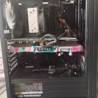 کیس گیمینگ ۷ رنگ RGB