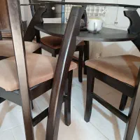 میز ناهار خوری چهار نفره|میز و صندلی غذاخوری|سیاهکل, |دیوار