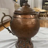 سماور شکاری قاجاری مسی