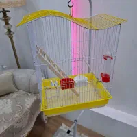 قفس پرنده با پایه و تجهیزات کامل