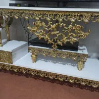 میز تلوزیون برنجی جدید|میز تلویزیون|مشهد, حضرت حجت|دیوار