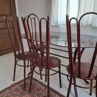 میز  صندلی فلزی محکم وزیبا       مناسب  باغ|میز و صندلی غذاخوری|مشهد, احمدآباد|دیوار