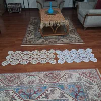 رانر و رومیزی قلاب بافی