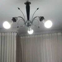 لوستر بدنه استیل سه شاخه