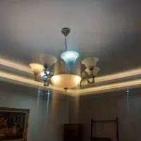 دو عدد لوستر حبابی تمیز سالم