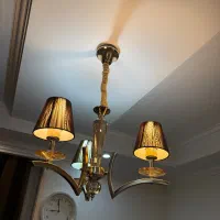 دو عدد لوستر اتاق خواب سه شعله