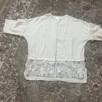 مانتو کنفی شیری رنگ نونو