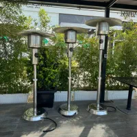 بخاری قارچی و چتری فضای باز رستورانی ، کافه ، باغی