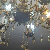 لوستر برنزی اصل|لوستر و چراغ آویز|تبریز, |دیوار